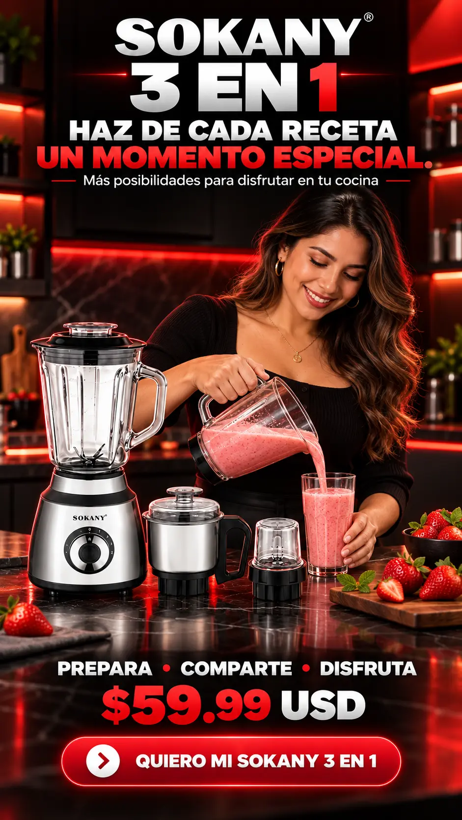 Prepara tus recetas favoritas en una cocina moderna con Sokany